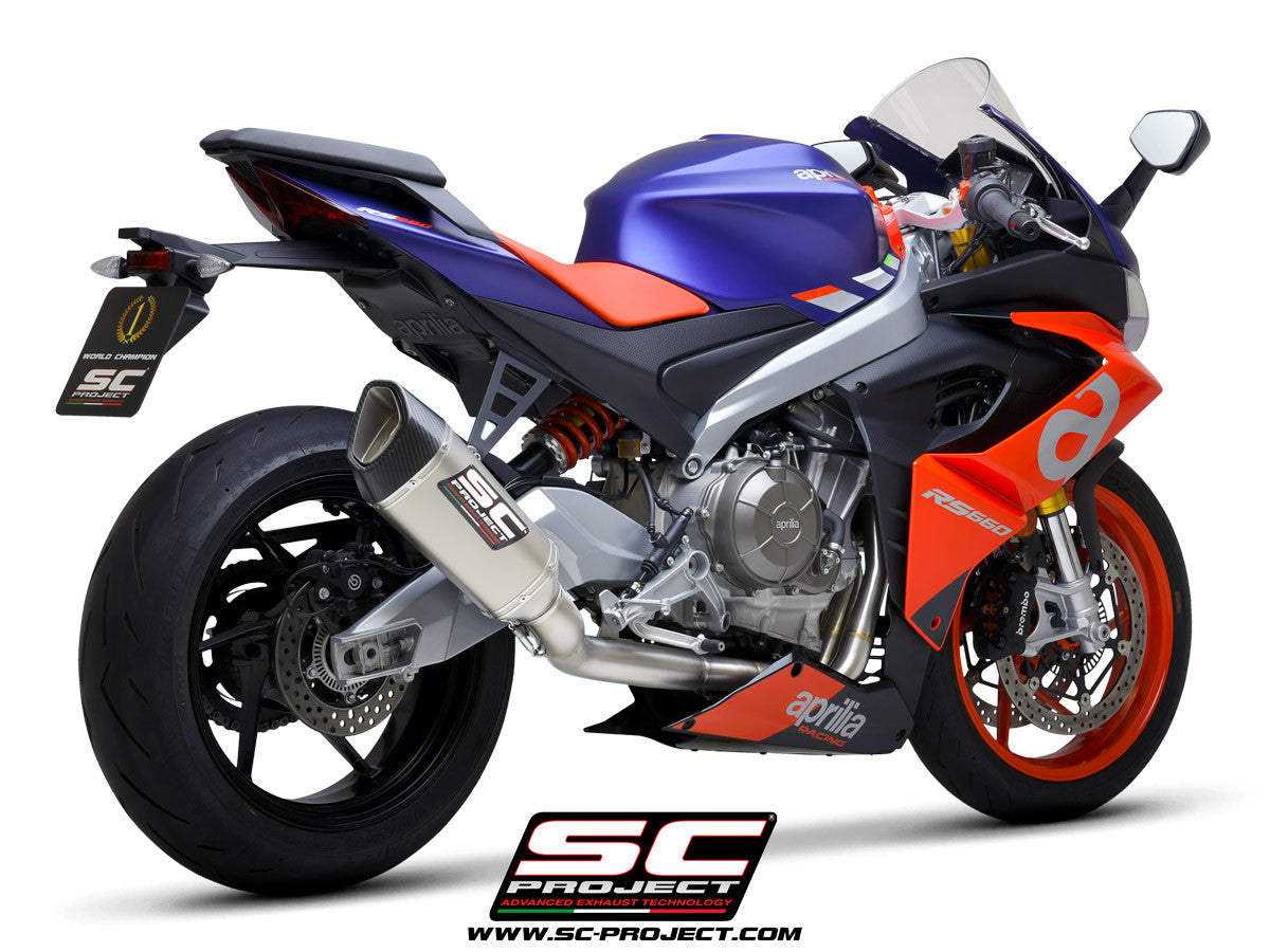 SC-Project Trofeo Titan système complet 2-1 SC1-R Aprilia RS 660 (20-25) A23A-TC90 