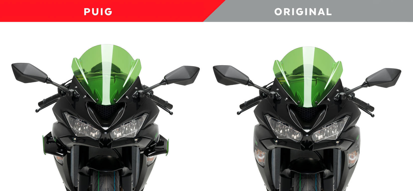 Puig Winglets Spoiler Aérodynamique Kawasaki ZX-6R 636 (18-23) 3176 