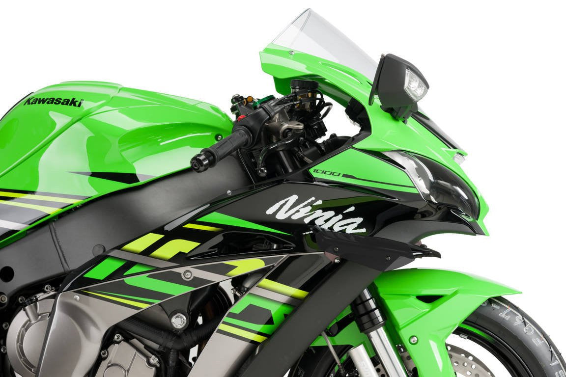 Spoiler de Winglets Puig pour l'appui aérodynamique Kawasaki ZX-10 R/RR (11-20) 9882 