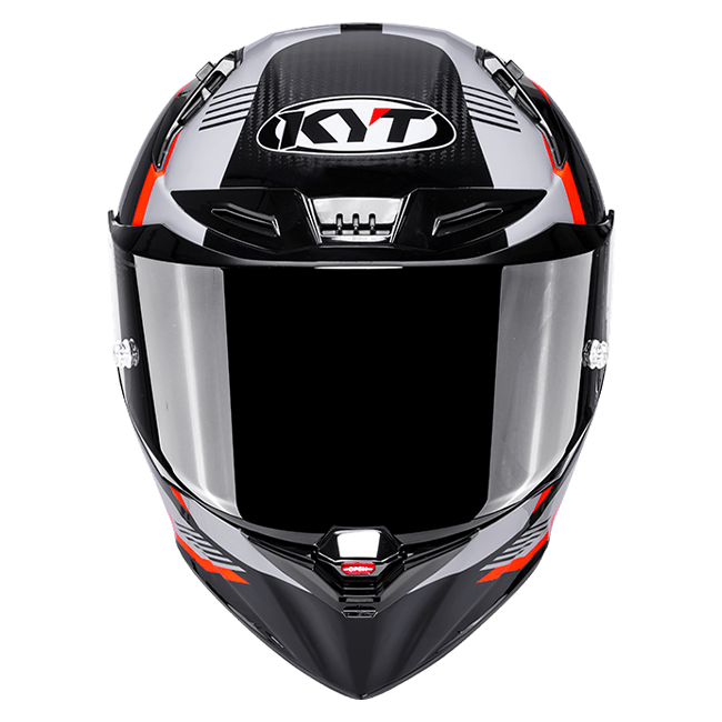 KYT R1R Casque de course en carbone Zone Orange Y6R10008 