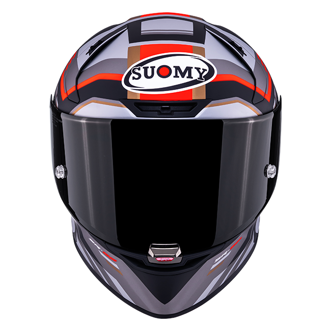 Casque Suomy SR-GP Evo Infrared Mat Gris/Rouge/Noir K6S20025 