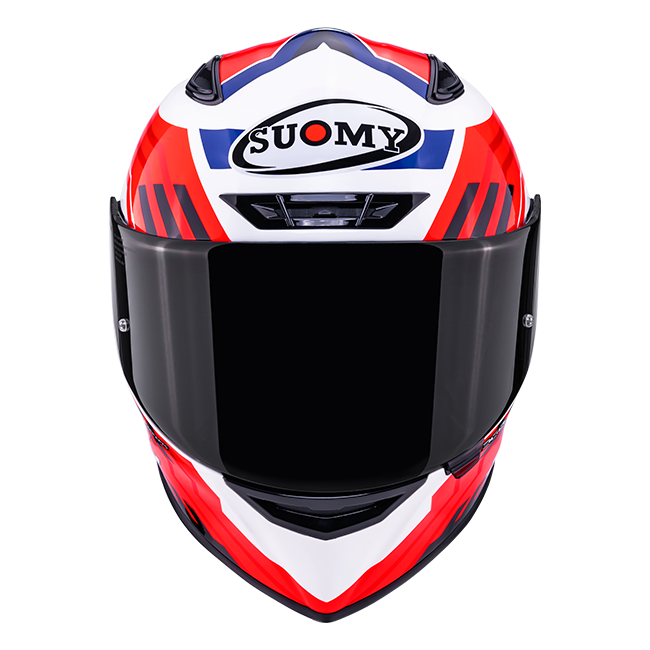 Casque Suomy Track-1 Framework Blanc/Rouge/Bleu K6T10023 