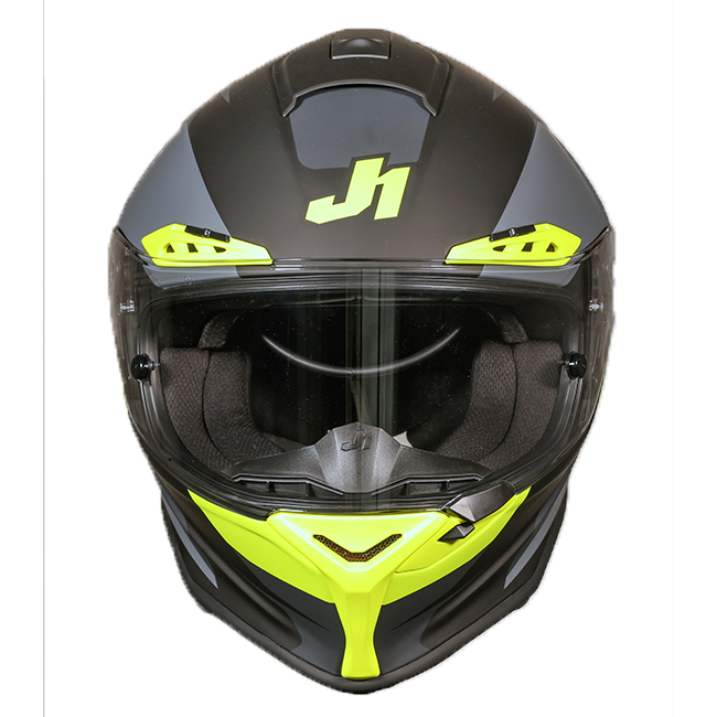 Just1 J-PGRF Casque Arrow Jaune Néon / Gris Mat 6130320294005 