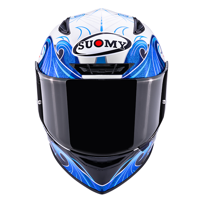 Casque Suomy Track-1 Waves Blanc K6T10025 