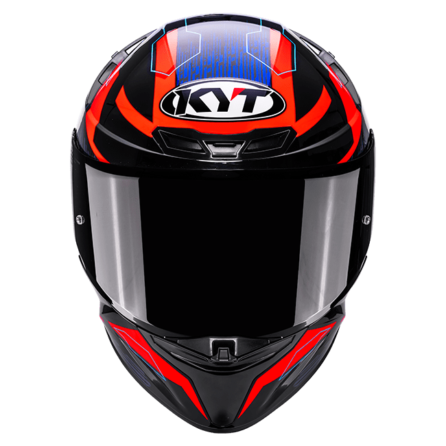 Casque KYT TT-Revo Speeding Noir / Rouge / Bleu Y6TR0053 