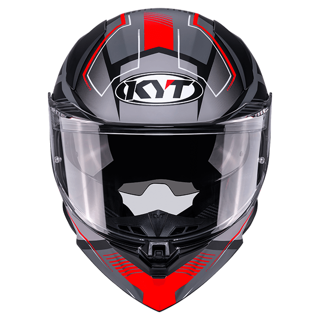Casque KYT R2R Parsec Mat Gris / Rouge Y6R20023 