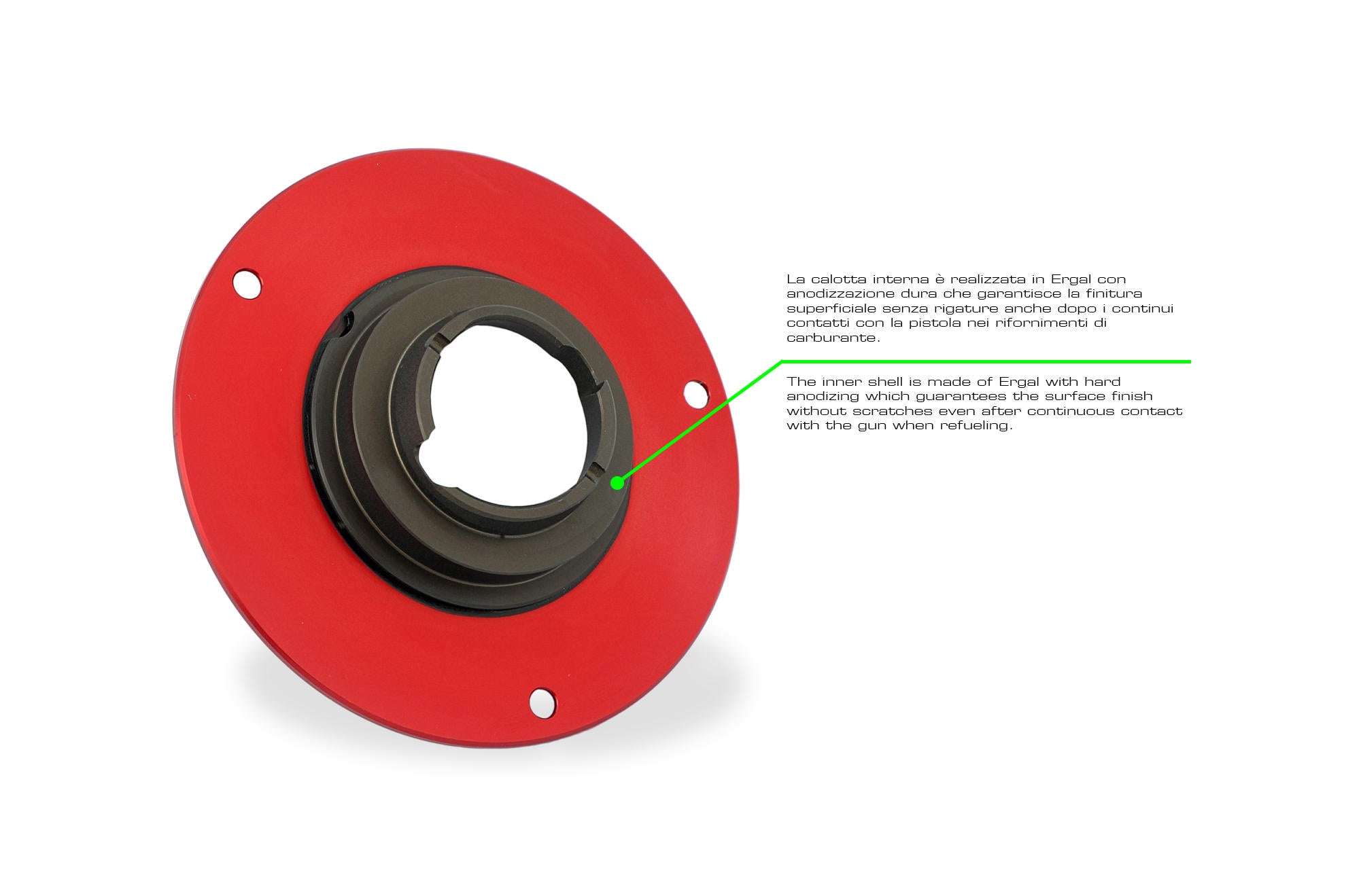 Bouchon de réservoir avec fermeture rapide Livery Tricolore CNC Racing Ducati Panigale V4/S (2025) TS401R 