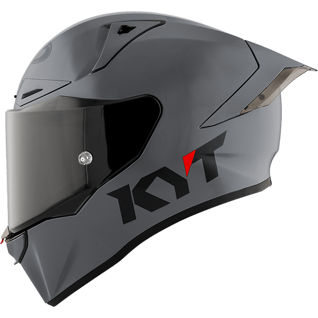 Casque de course KYT R1R Plain gris Y6R100W1 