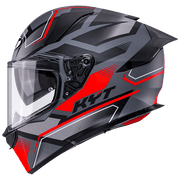 Casque KYT R2R Parsec Mat Gris / Rouge Y6R20023 
