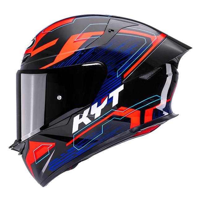 Casque KYT TT-Revo Speeding Noir / Rouge / Bleu Y6TR0053 
