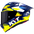 Casque de course KYT R1R en carbone Diamond Bleu / Jaune Y6R10005 