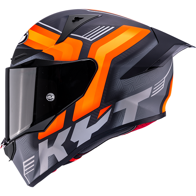 KYT R1R Casque de Racing Carbone Accélérateur Mat Orange Y6R10001 