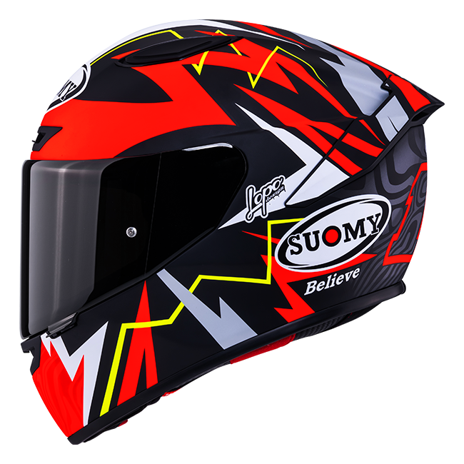Casque Suomy Track-1 Mat Rouge Sam Lowes Réplica 2025 K6T10020 