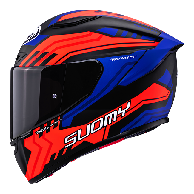 Casque Suomy Track-1 Framework Mat Noir/Rouge/Bleu K6T10024 