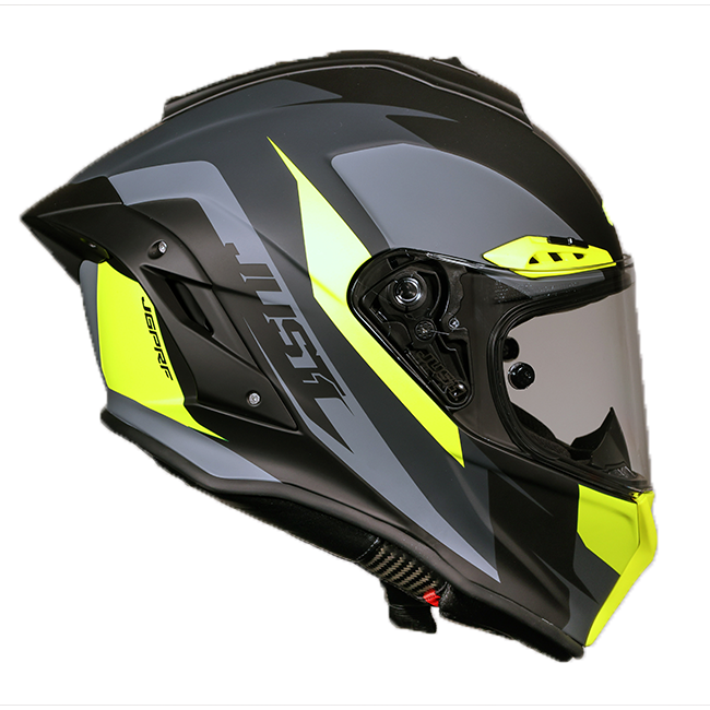 Just1 J-PGRF Casque Arrow Jaune Néon / Gris Mat 6130320294005 