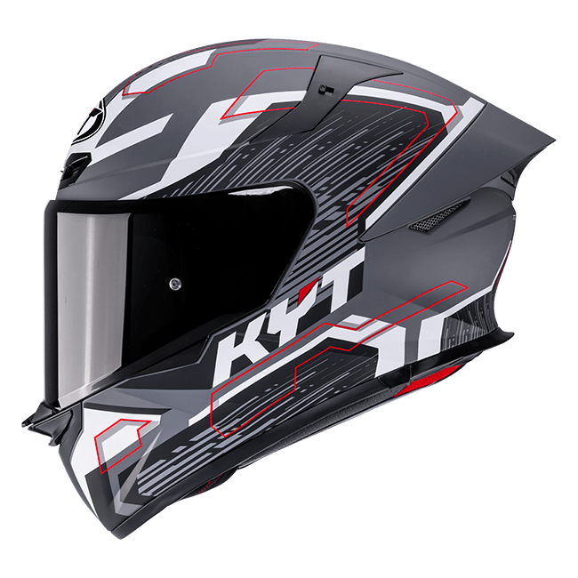 Casque KYT TT-Revo Speeding Mat Gris Y6TR0052 
