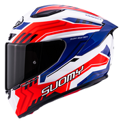 Casque Suomy Track-1 Framework Blanc/Rouge/Bleu K6T10023 