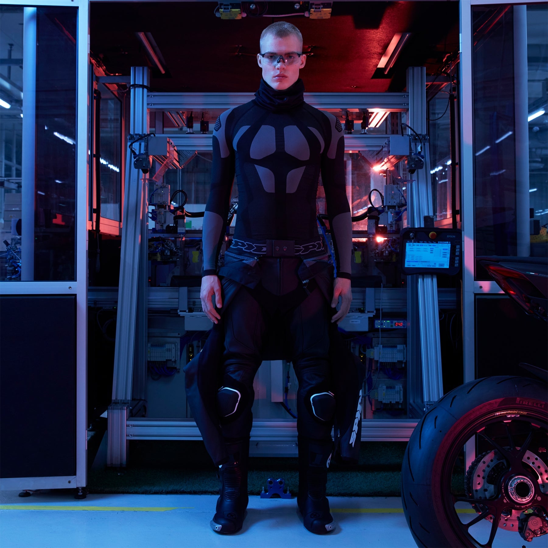 Spidi Seamless Shirt Motorradunteranzug | Herren | Schwarz/Grau | L77010