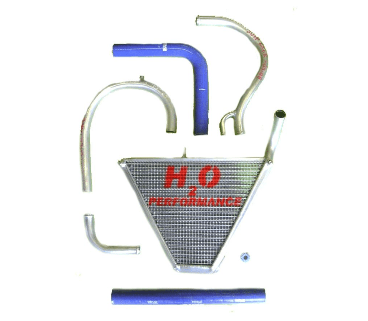 Kit de radiateur supplémentaire H2O Performance Kawasaki ZX-6 R (07-08) 