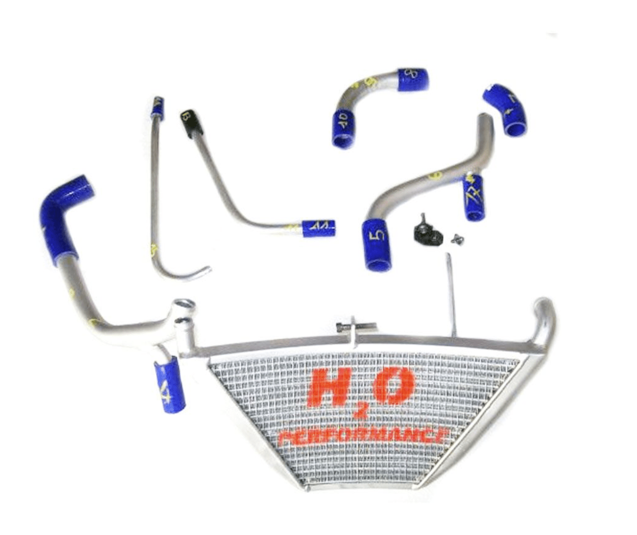 Kit de refroidisseur d'eau supplémentaire H2O Performance Kawasaki ZX-10 R/RR (11-20) 