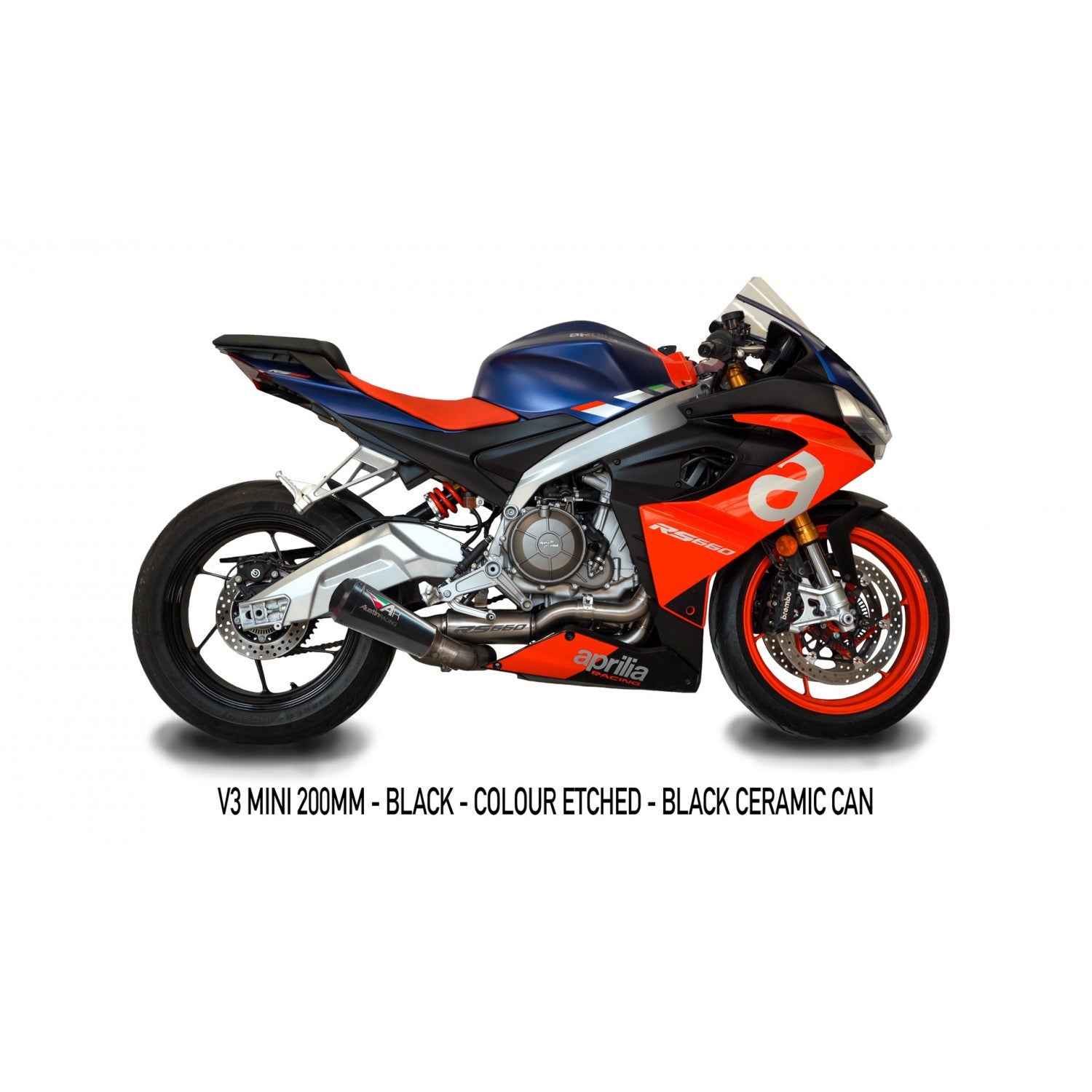 Système d'échappement complet en titane Austin Racing V3 Mini Aprilia RS 660 (20-25) 