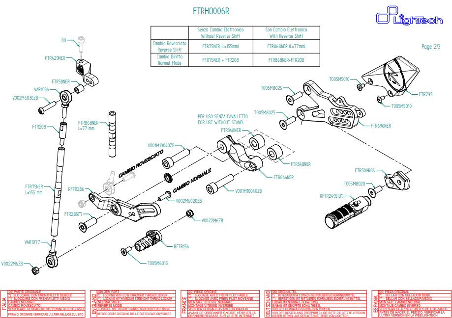 Système d'échappement R LighTech Honda CBR 1000 RR (08-19) FTRHO006R 