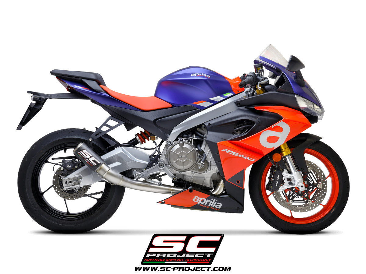 SC-Project Titan installation complète 2-1 CR-T Aprilia RS 660 (20-25) A23A-TC36 
