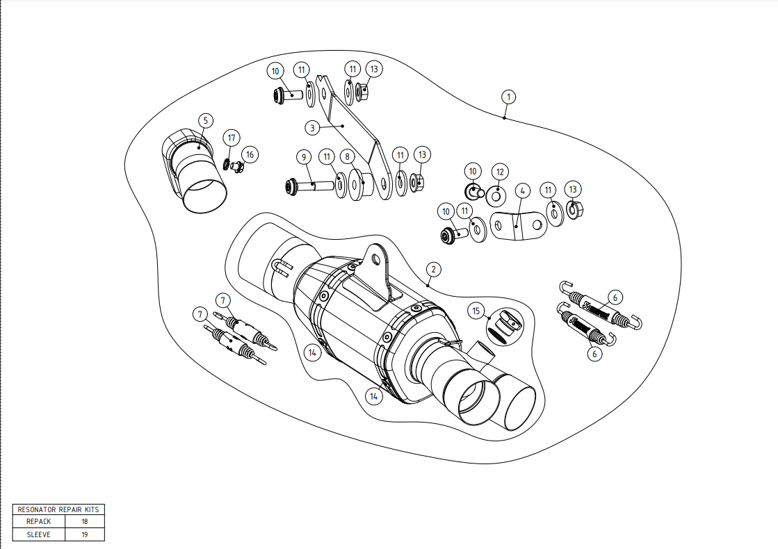 Akrapovic tuyau intermédiaire Track Day (acier inoxydable) Yamaha YZF-R6 (08-25) L-Y6SO4/TD/1 