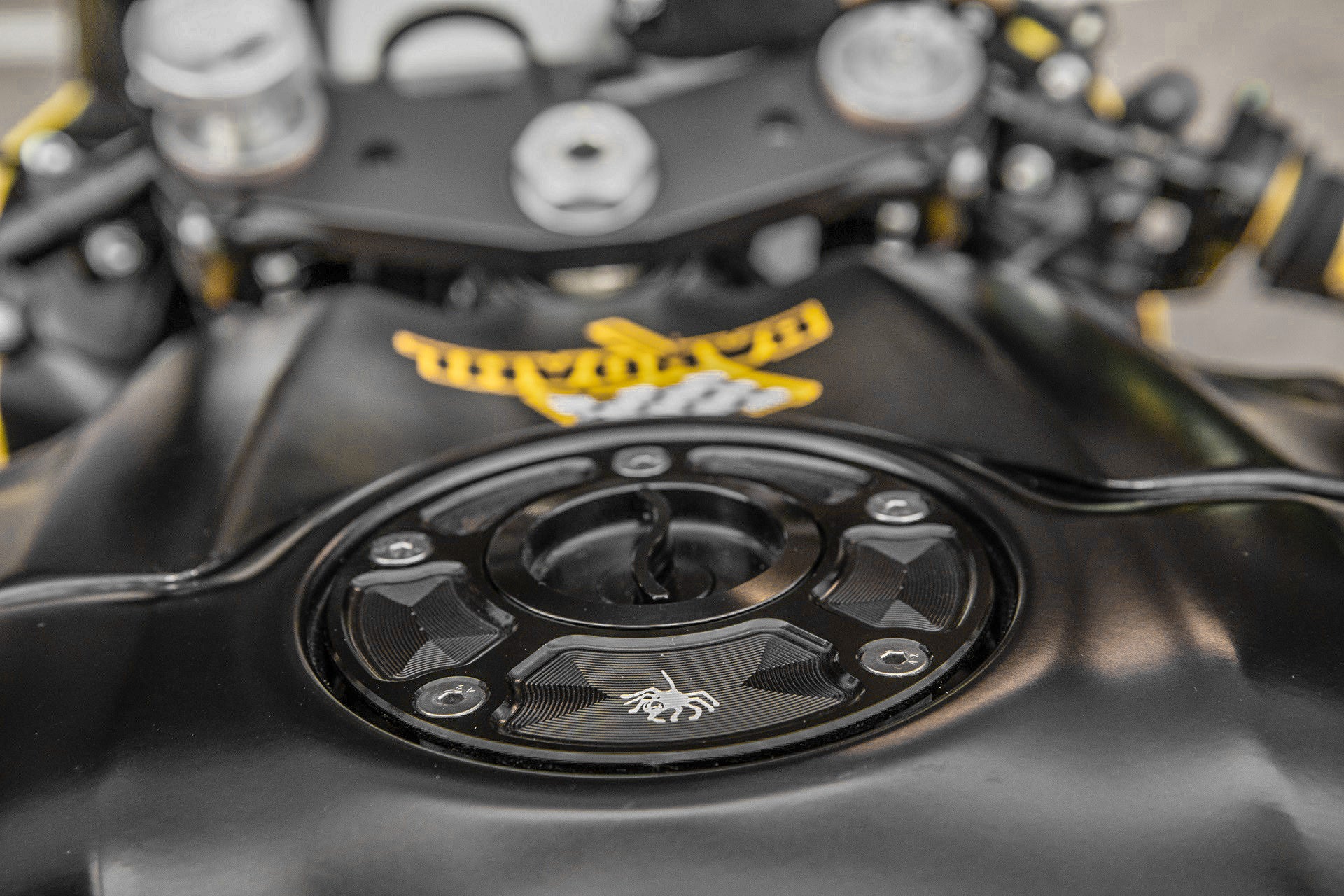 Bouchon de réservoir à déverrouillage rapide Spider Racing Ducati Panigale V2 955 (20-24) 60.D06 