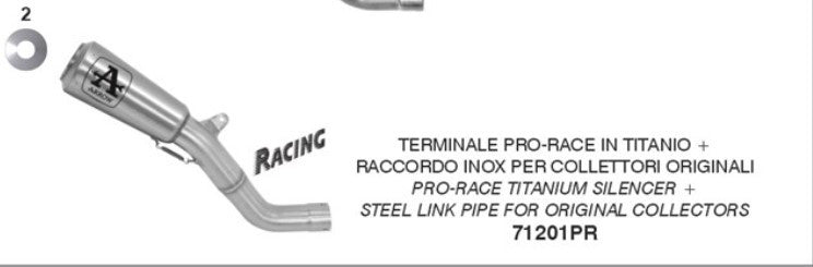 Kit de glissement de flèche Pro-Race en titane Aprilia RSV4/RR/RF (15-16) 71201PR 