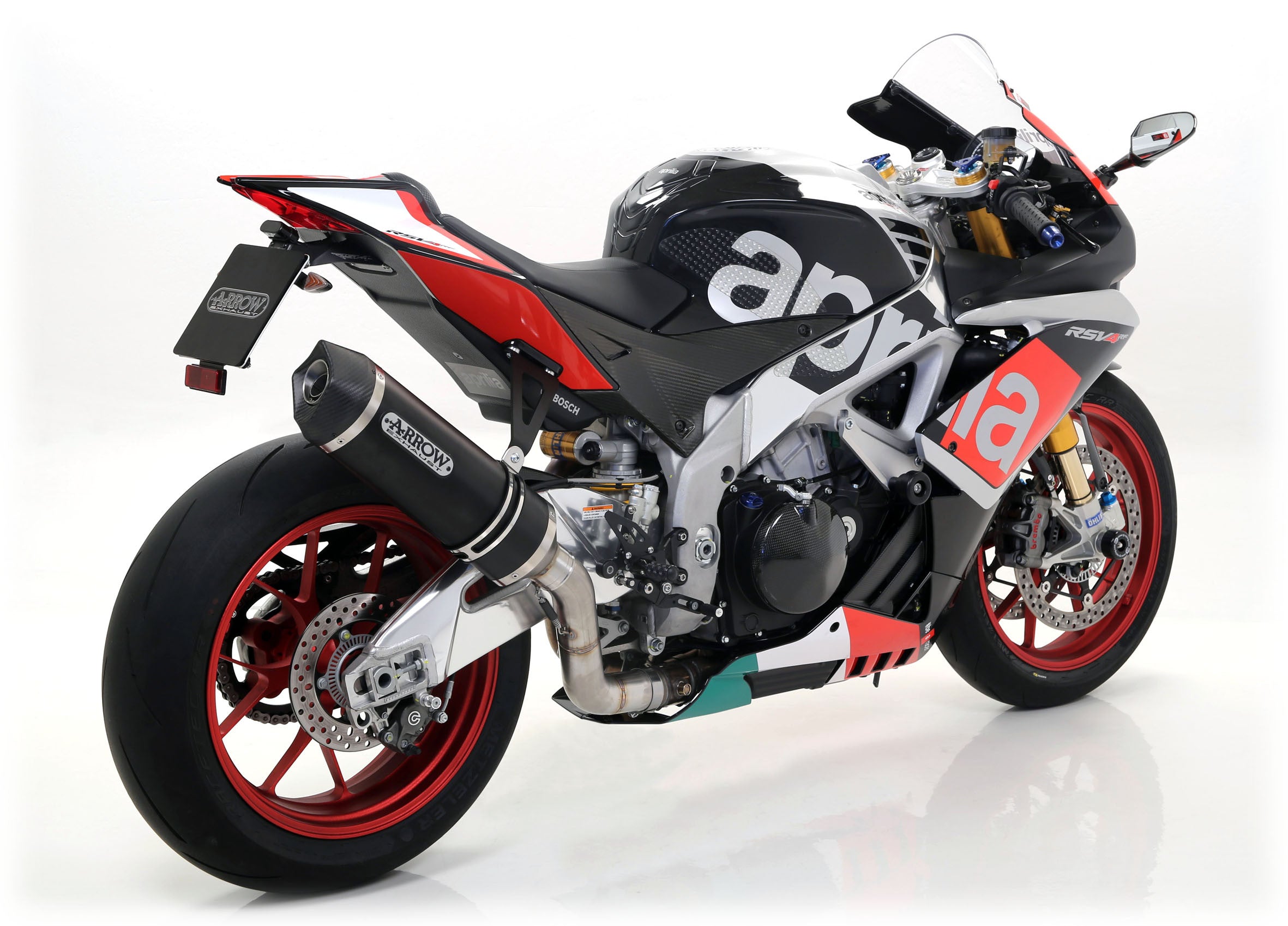 Flèche Slip-On Race-Tech Aluminium Noir Aprilia RSV4/RR/RF (17-18) 71744AKN 