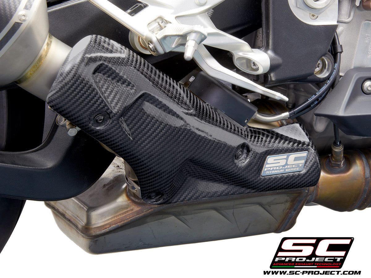 Protection thermique carbone échappement SC-Project Slip-On BMW S1000RR K67 (20-22) B33B-CP 