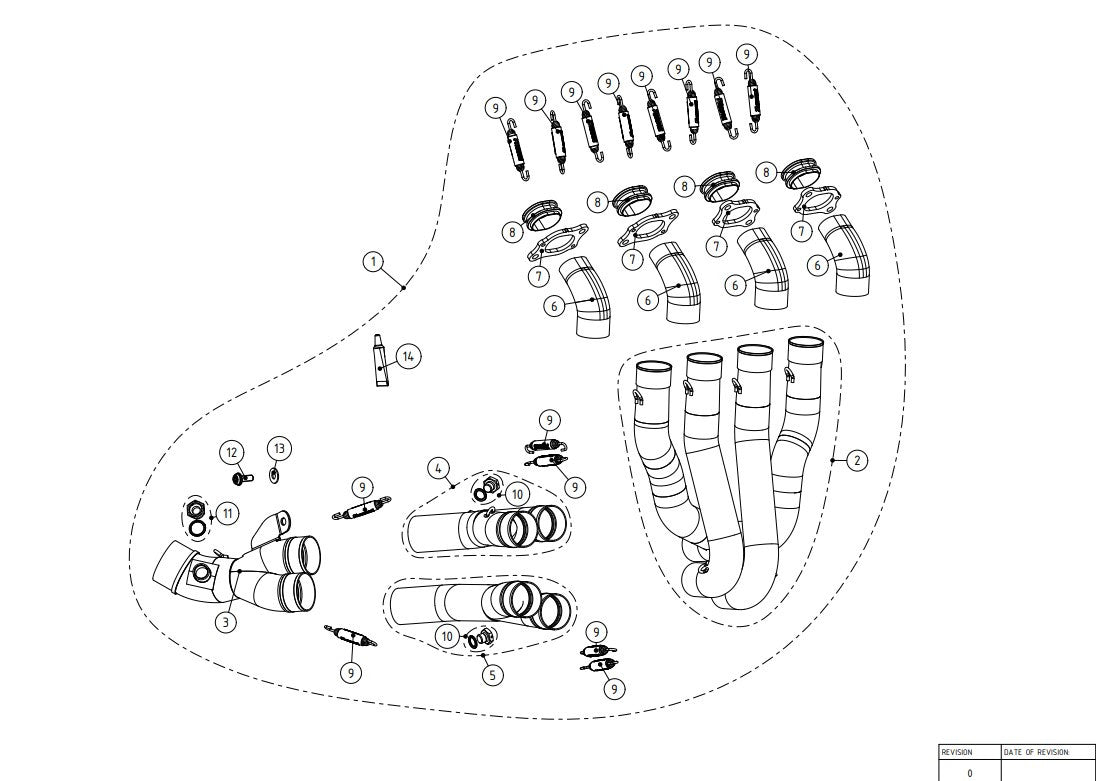 Akrapovic Collecteur (Titane) Honda CBR 1000 RR-R SC82 (20-23) E-H10E2 