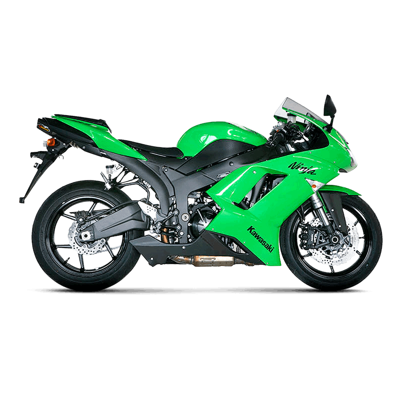 Akrapovic Slip-On Line (Titane) Kawasaki ZX-6R (07-08) S-K6SO5-HACT 