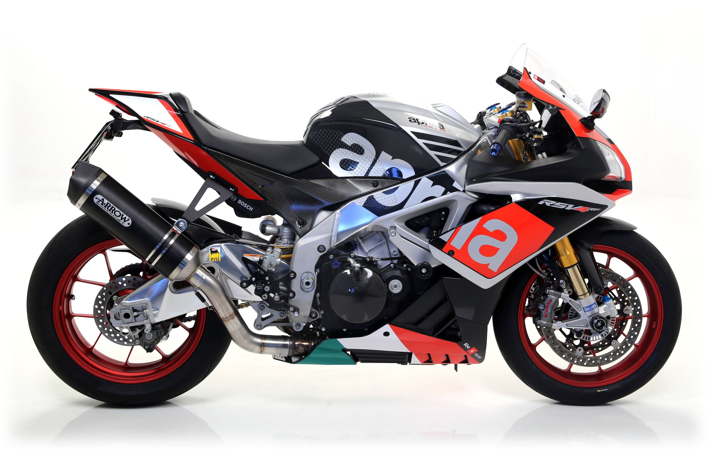 Flèche Slip-On Race-Tech Aluminium Sombre Aprilia RSV4/RR/RF (15-16) 71744AKN 