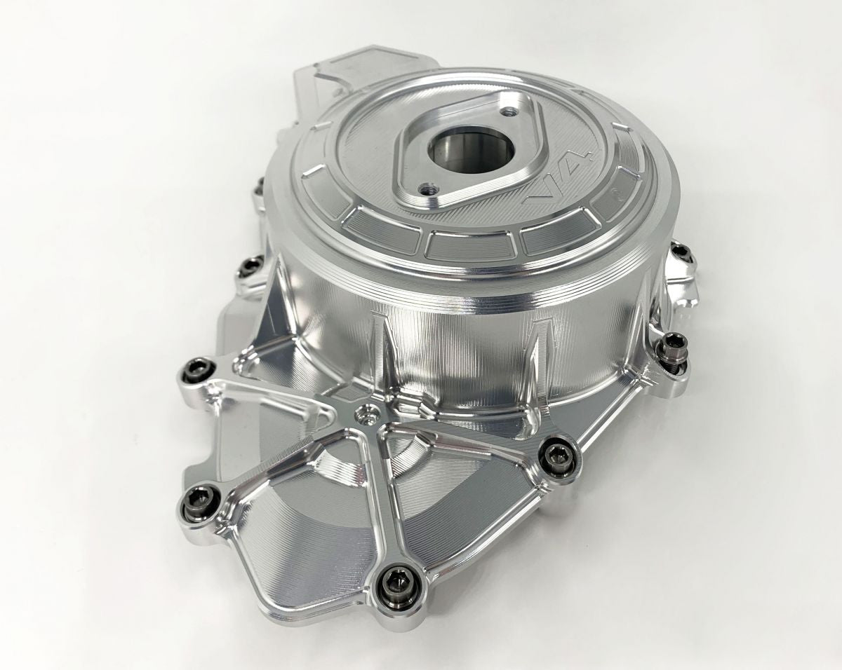 Boîtier de moteur en aluminium gauche avec vis en titane Motocorse Ducati Panigale V4/S/R (18-24) 